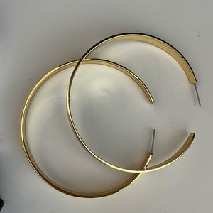 Gold hoop earrings